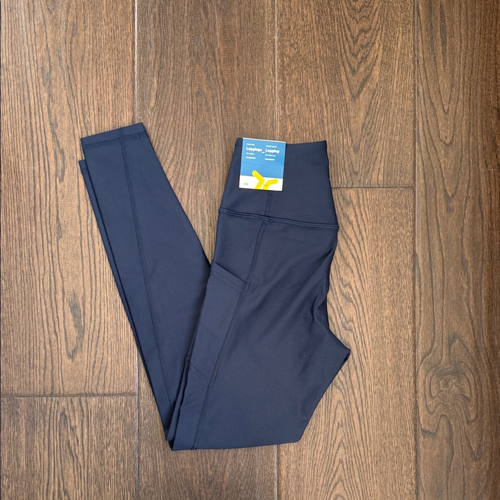 Old Navy | Powersoft High Rise Leggings - 3/4 Ankle Length NWT - Navy